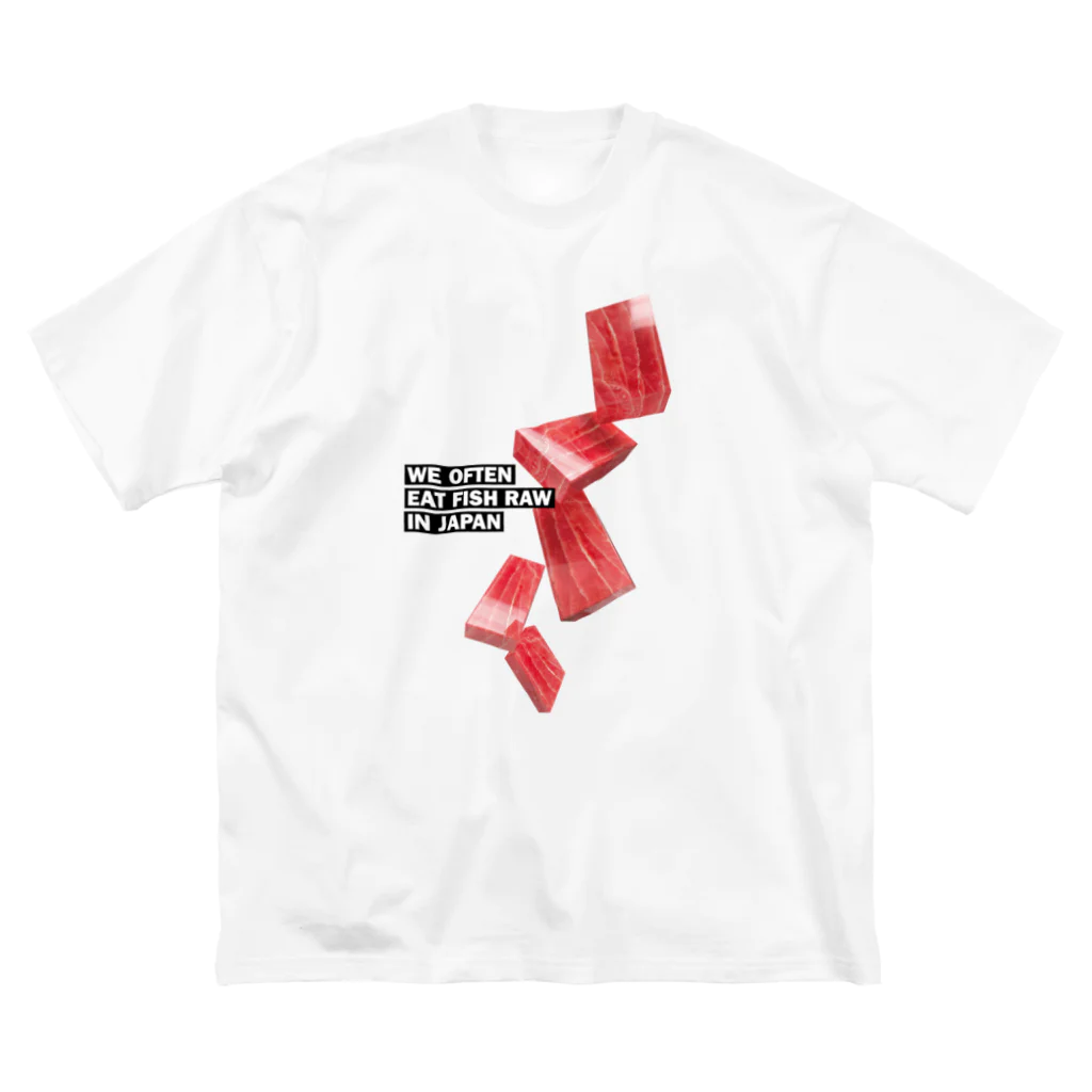 LONESOME TYPE ススの日本ではしばしば魚を生で食べる（まぐろ） ビッグシルエットTシャツ