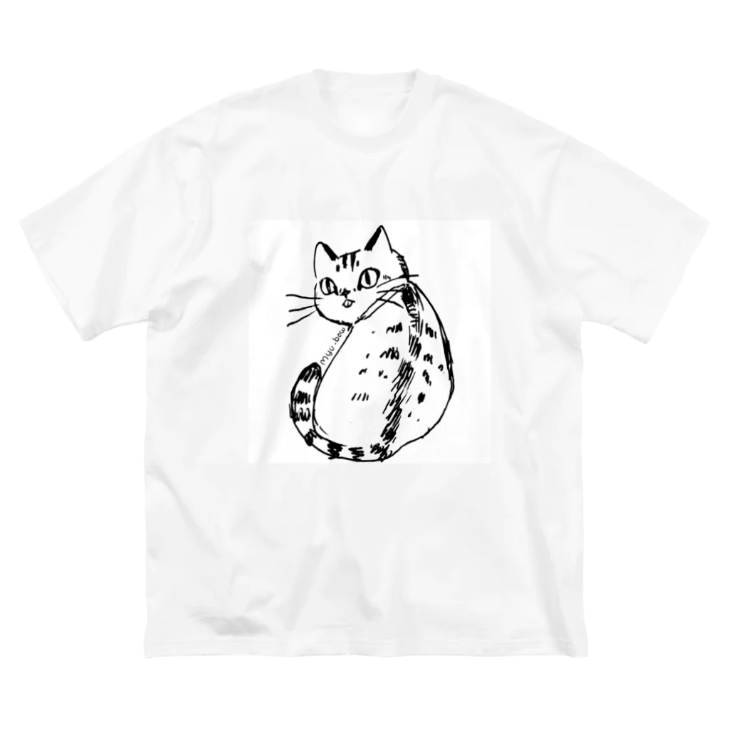 myu-bowのふりむき、きじとら ビッグシルエットTシャツ