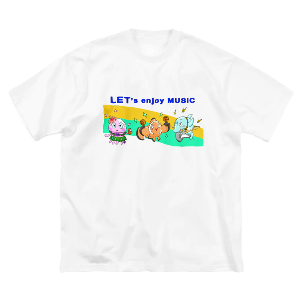 かいほう屋の音楽で一つに。 ビッグシルエットTシャツ