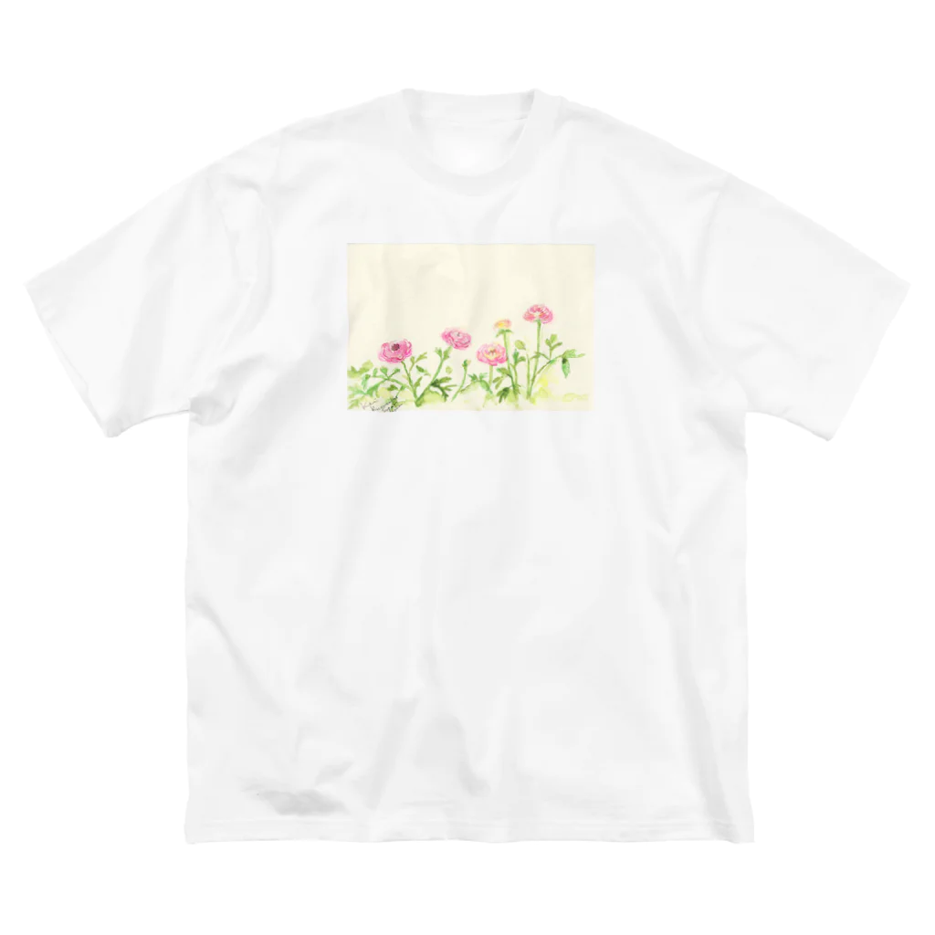 micancanのRanunculus sugar Big T-Shirt