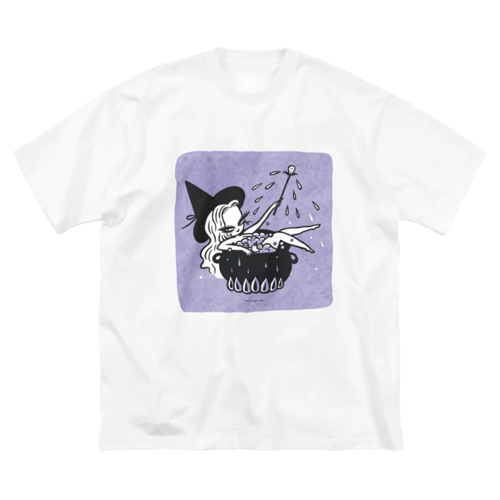 Mizna WadaのBlack Cauldron ビッグシルエットTシャツ