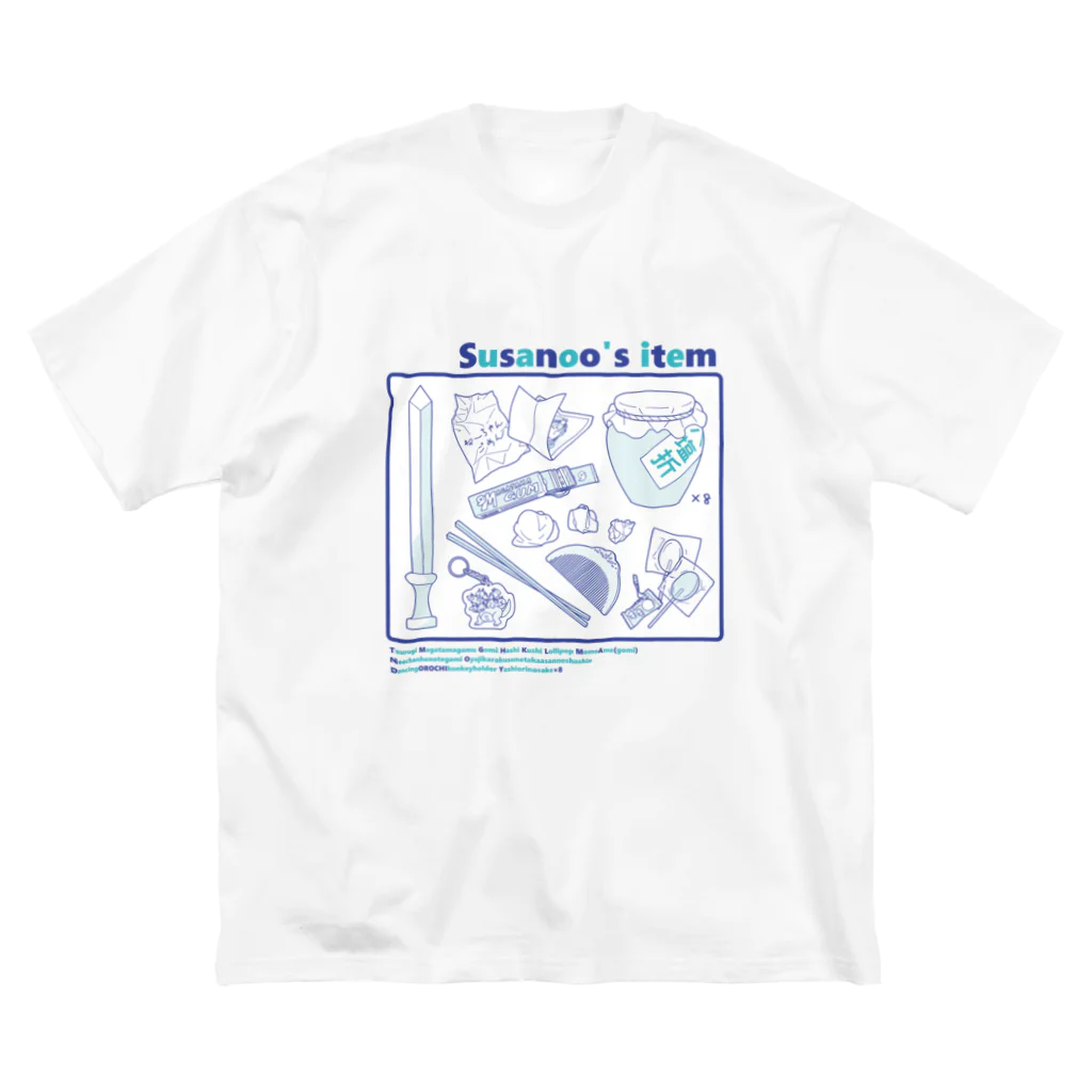 CHICHIZŌのSusanoo's item (青×水) ビッグシルエットTシャツ