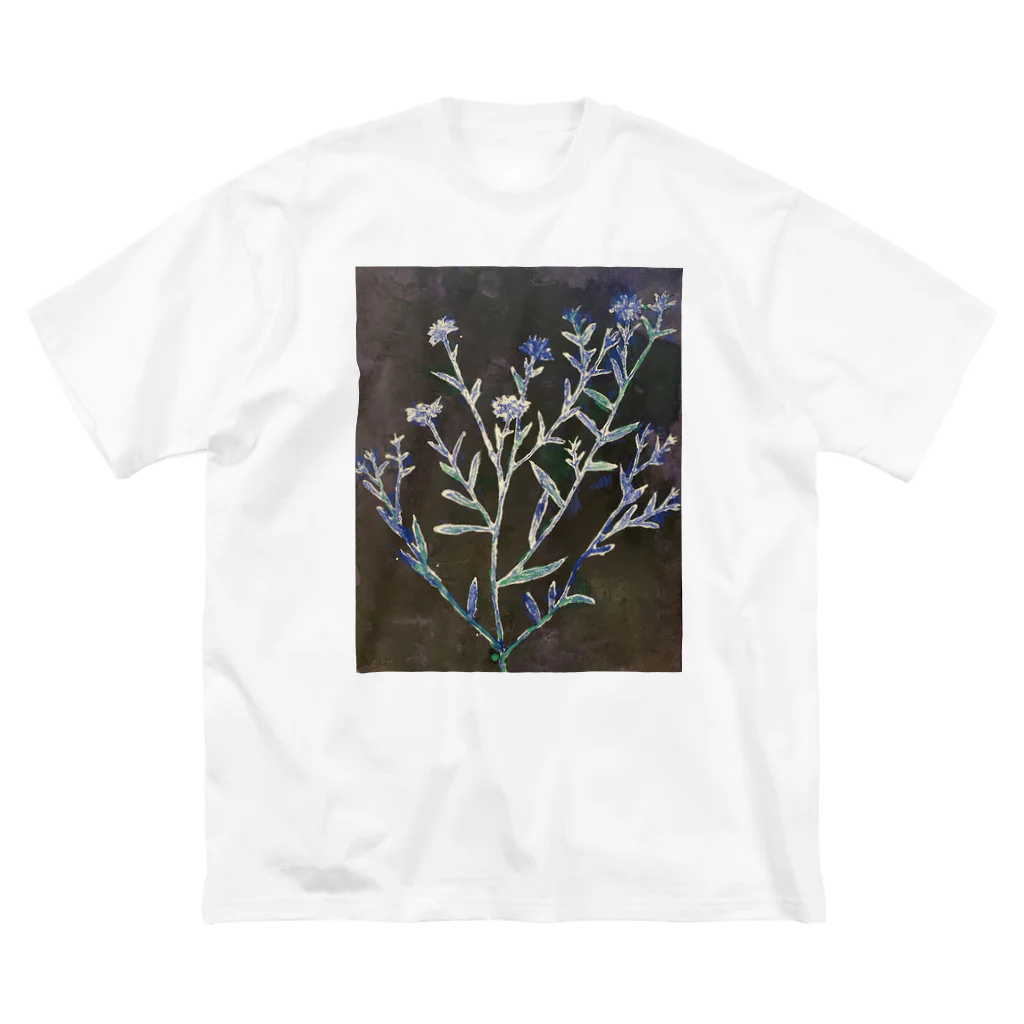 あおニャーマンの野菊 ビッグシルエットTシャツ