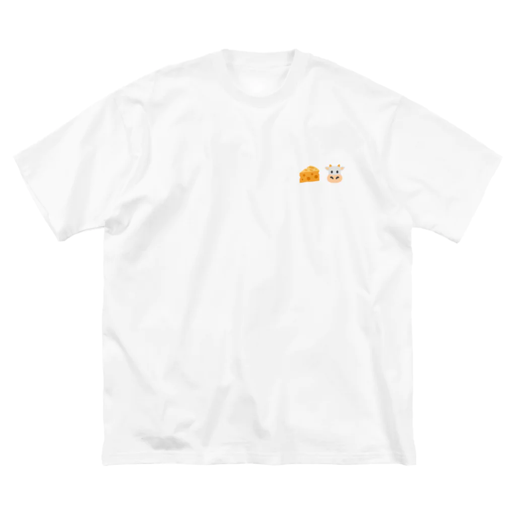 グラフィンのチー牛 胸にワンポイント Big T-Shirt