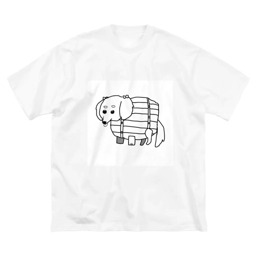 あざらしの樽犬のココちゃん ビッグシルエットTシャツ