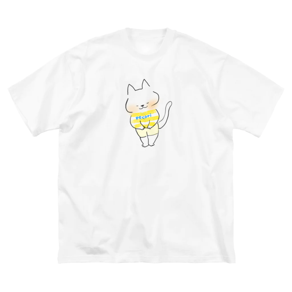 taiyakikoのぺこりねこ ビッグシルエットTシャツ