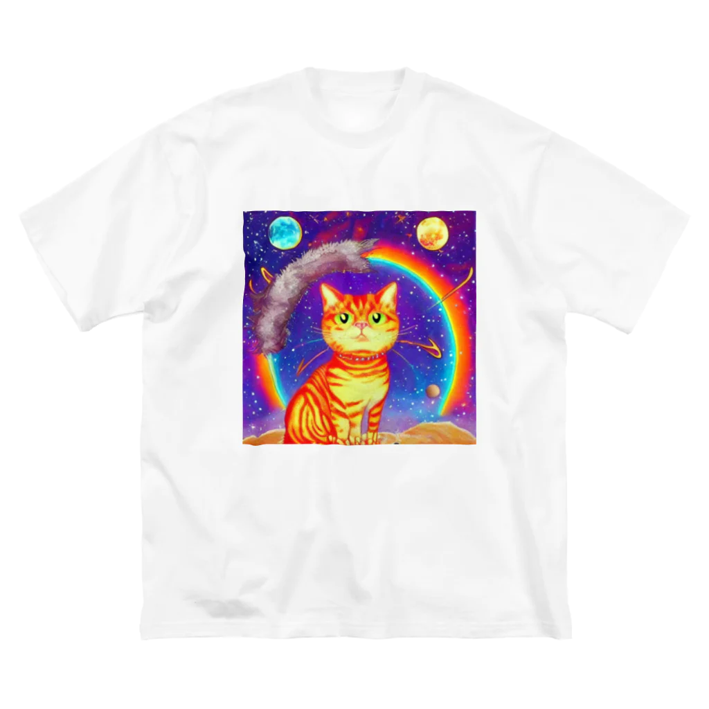 Space_Catsのスペースキャット ビッグシルエットTシャツ