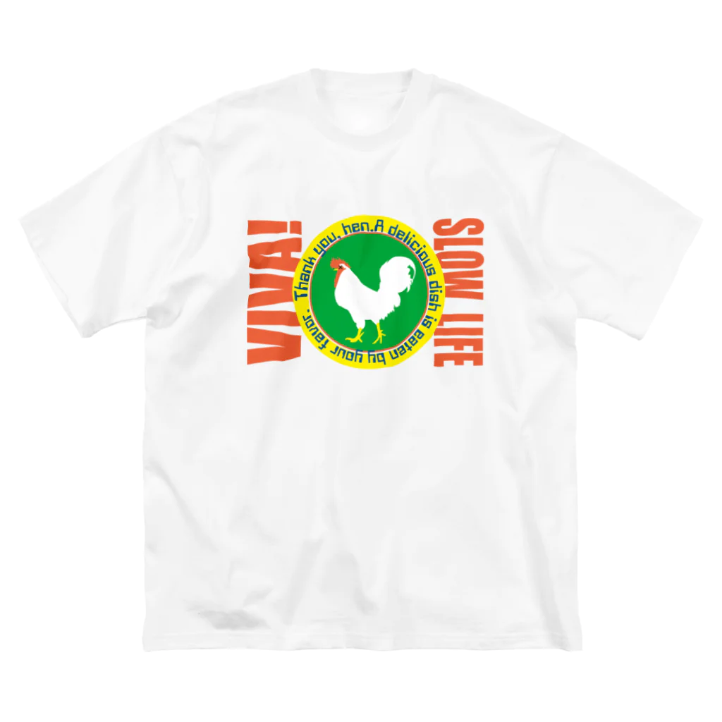 3800-MARKET-NEOのVIVA SLOW LIFE ビッグシルエットTシャツ