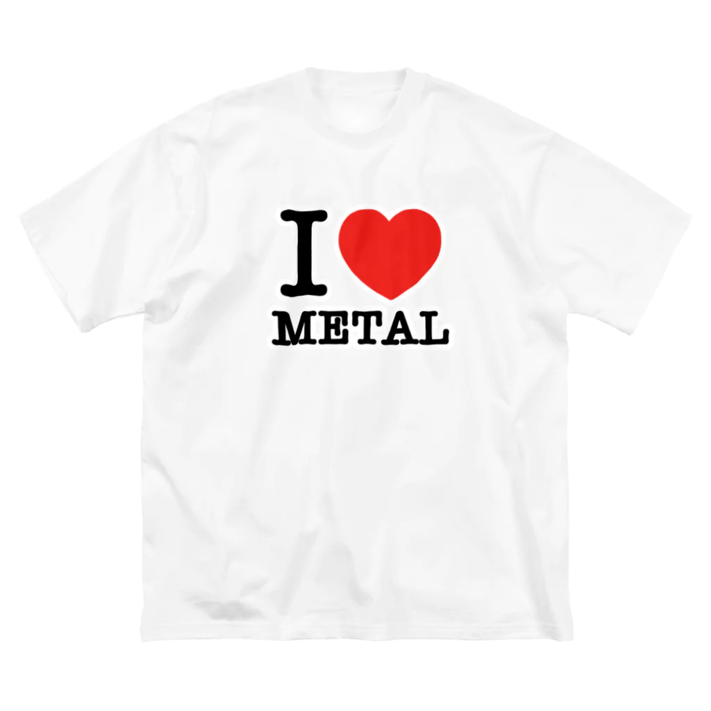 HachijuhachiのI LOVE METAL ビッグシルエットTシャツ