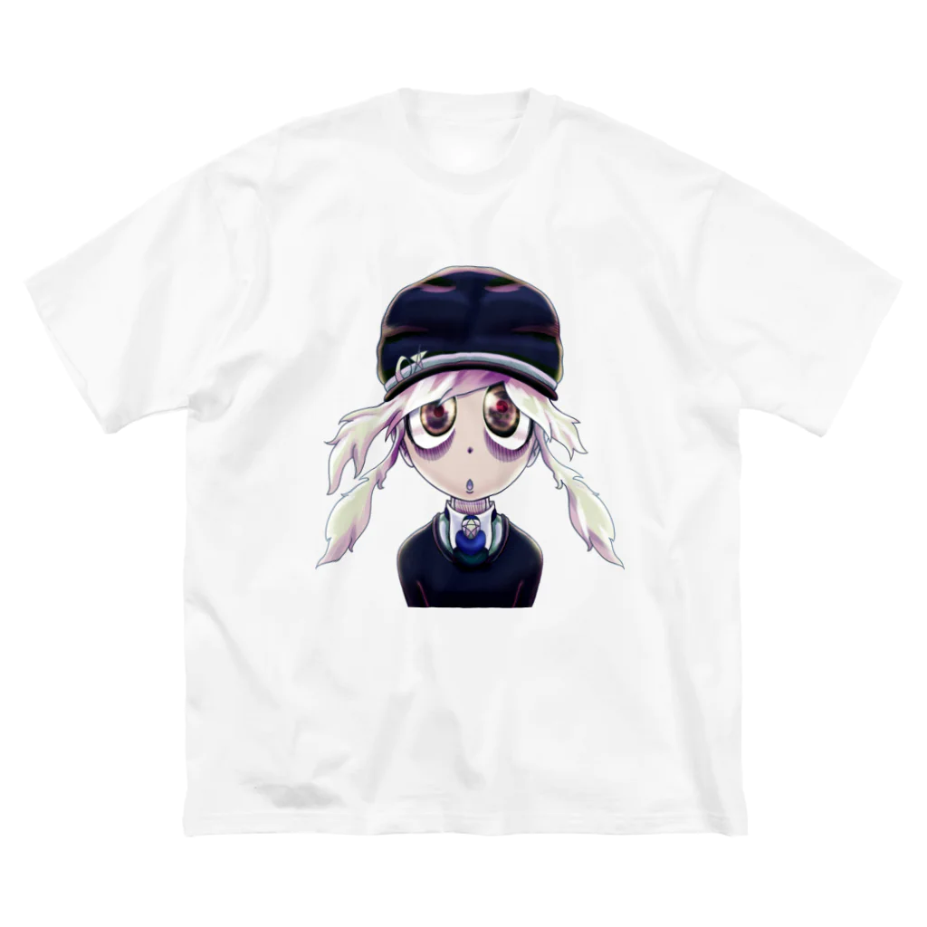 Café Roseraieの【VKOG398】「Stare into Stars」背景なし ビッグシルエットTシャツ