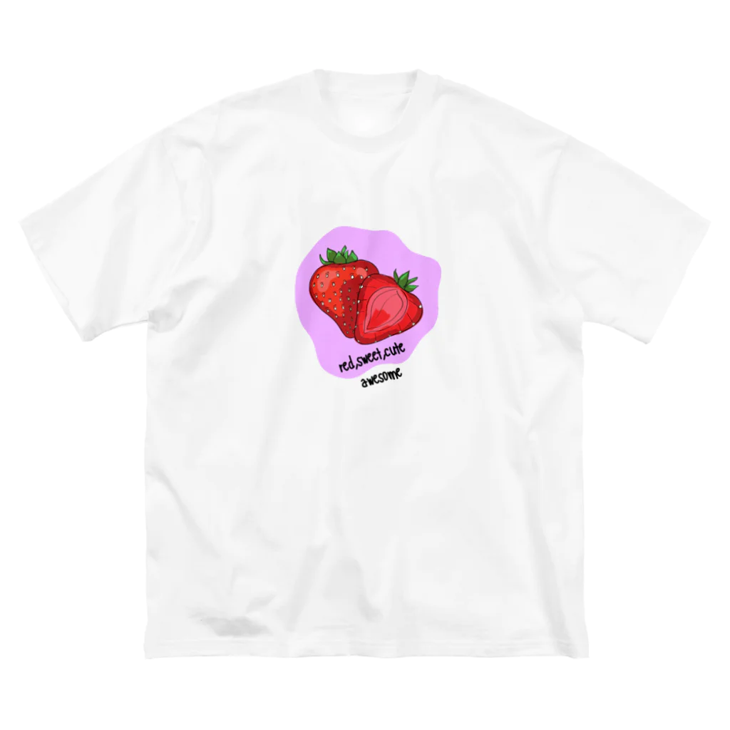 u+のstrawberry ビッグシルエットTシャツ