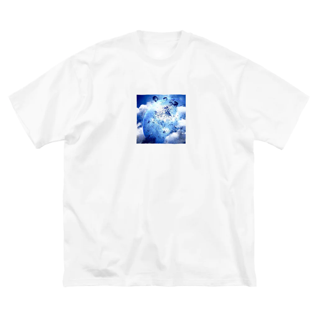 yuucanvasの宇宙アート･水の惑星 Big T-Shirt