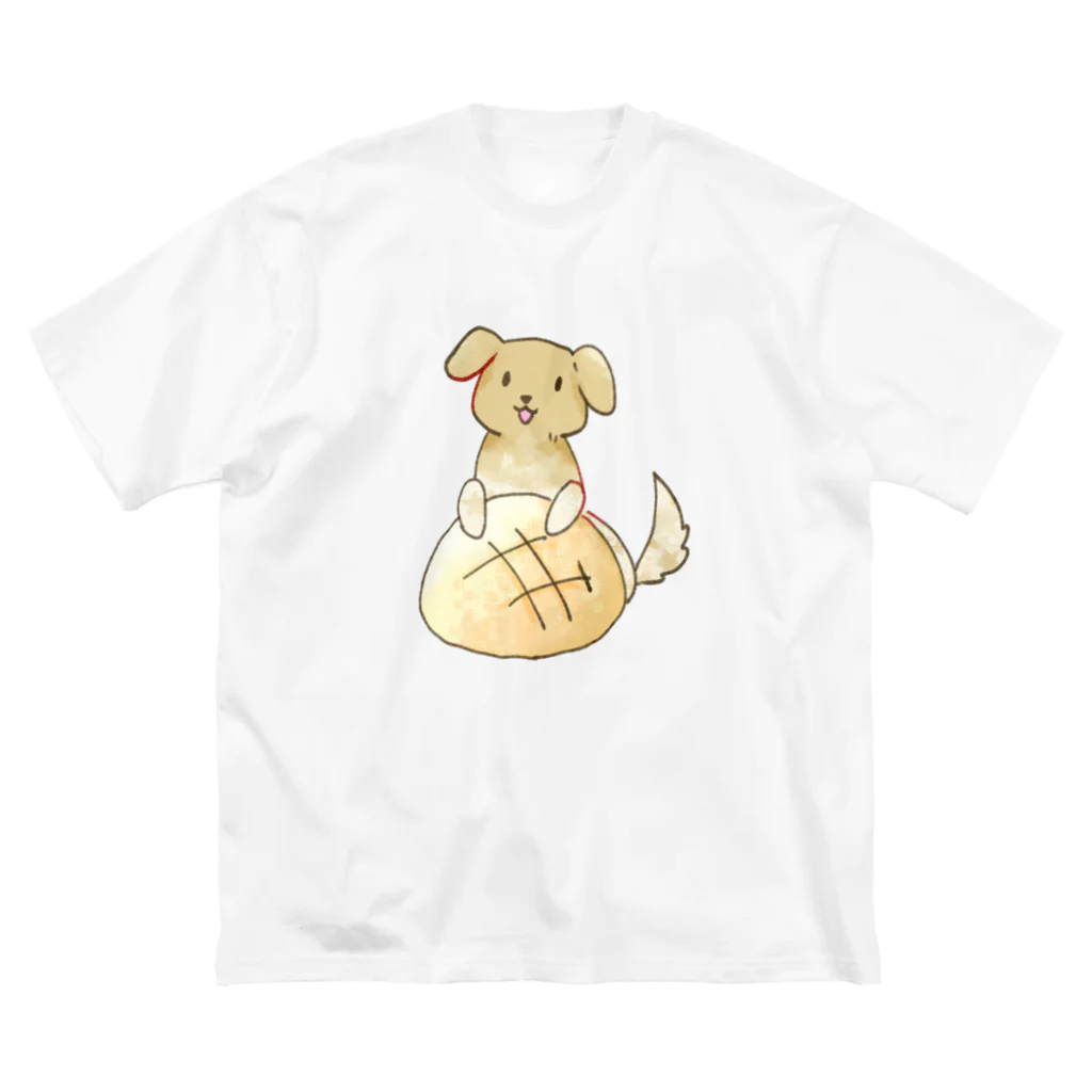 碧野屋のメロンパン×いぬ ビッグシルエットTシャツ