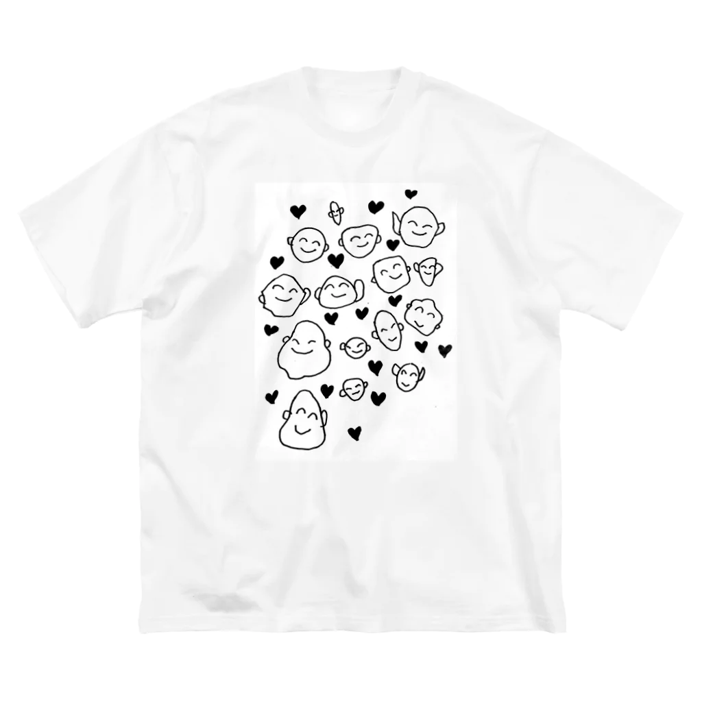 しあわせ笑顔のしあわせ笑顔 ビッグシルエットTシャツ