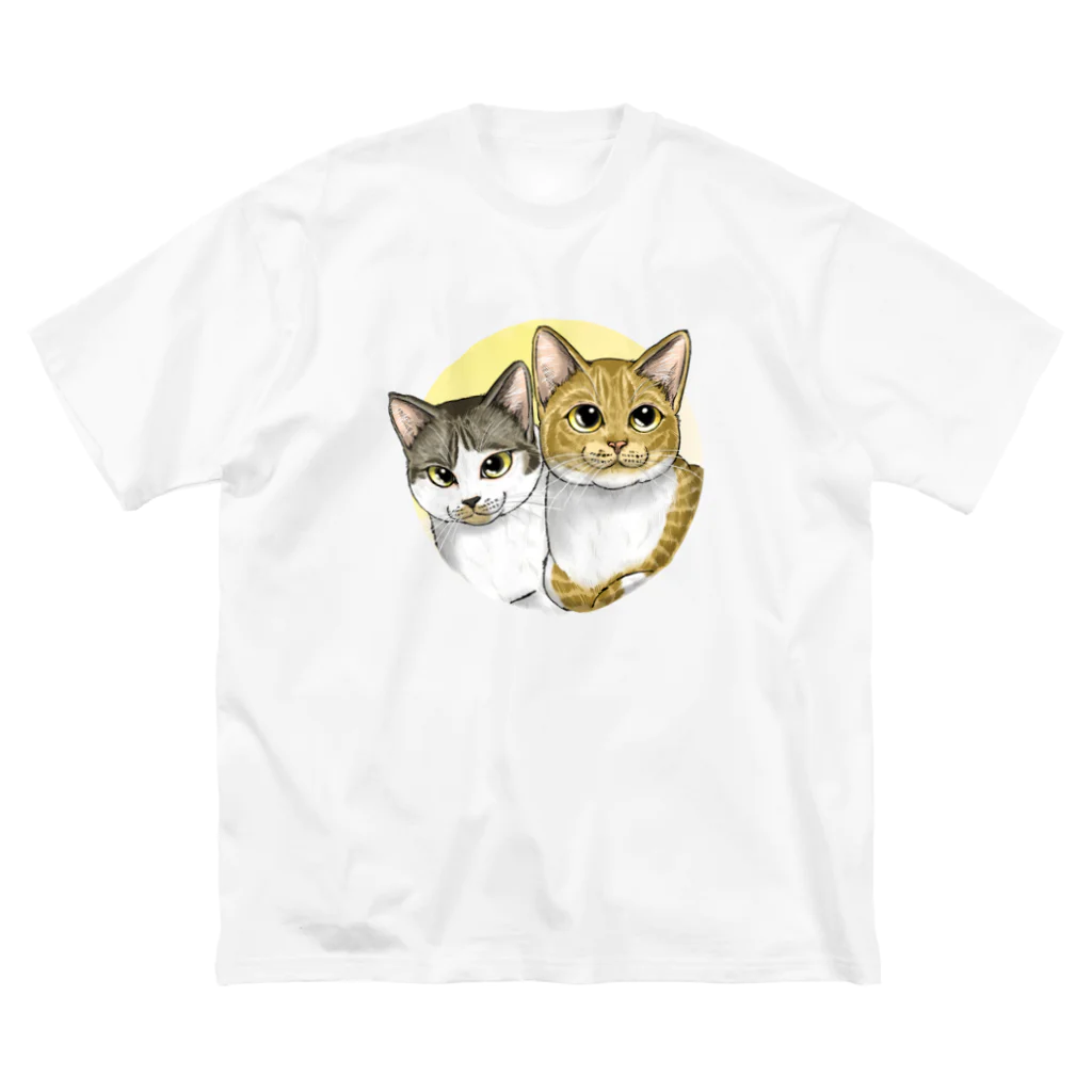 縁-yukari-の琥珀とみかん ビッグシルエットTシャツ