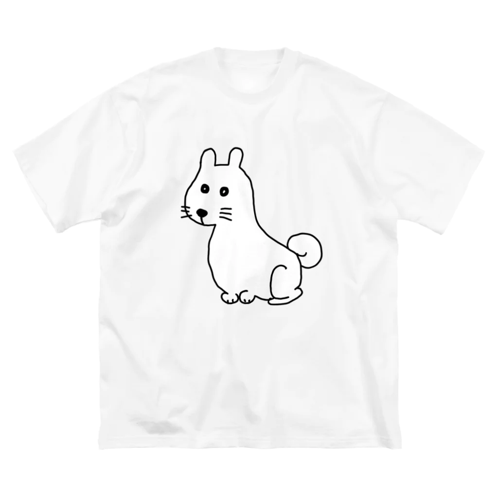 柴犬しばわんこhana873のお座りしてるわんこちゃん ビッグシルエットTシャツ