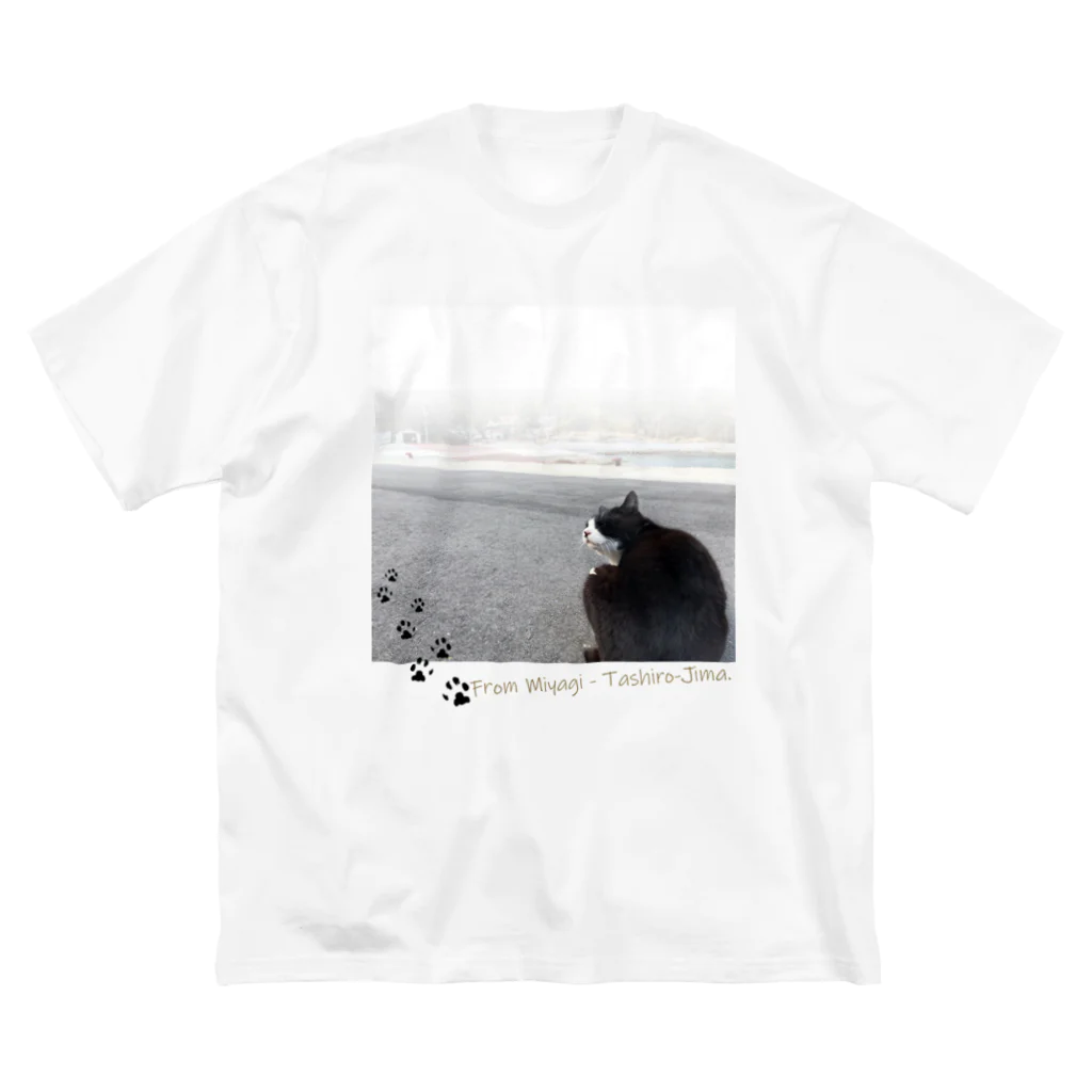 秘密結社猫のために生きよの田代島にゃんシリーズ　平和な日常 Big T-Shirt