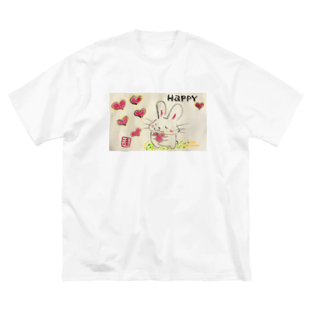 KIYOKA88WONDERLANDのうさぎちゃん。HAPPY Big T-Shirt