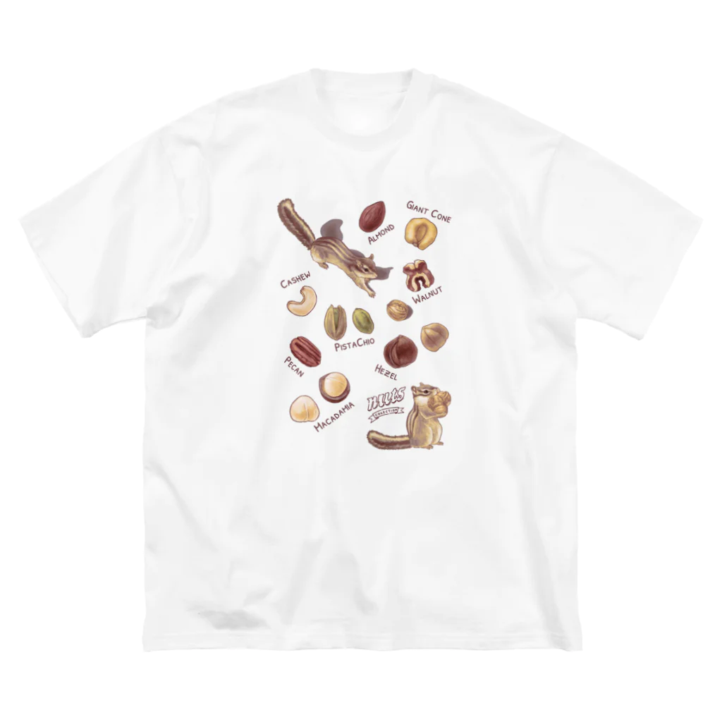 huroshikiのNUTS collection ナッツコレクション Big T-Shirt