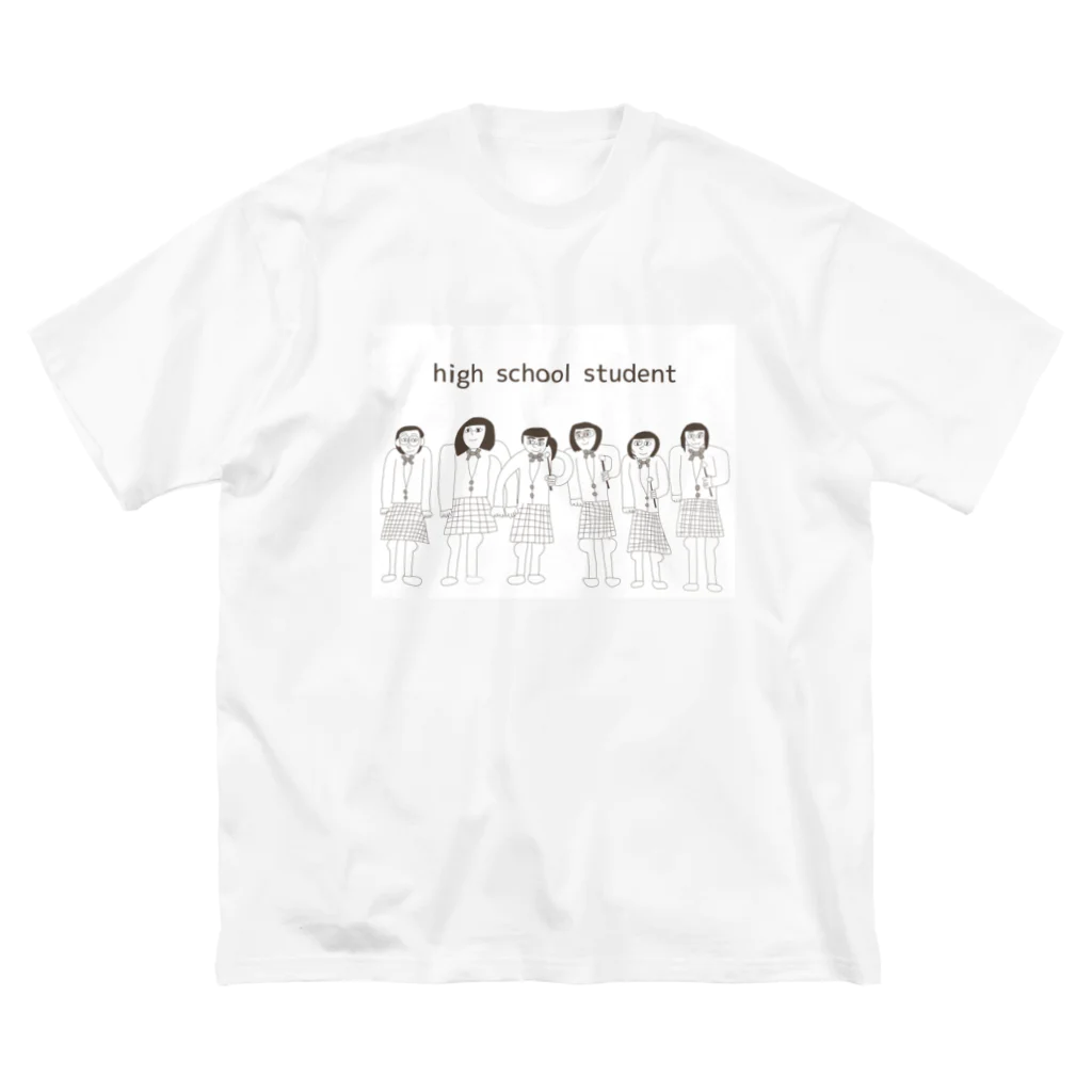 Chizutomemoのhigh school student ビッグシルエットTシャツ