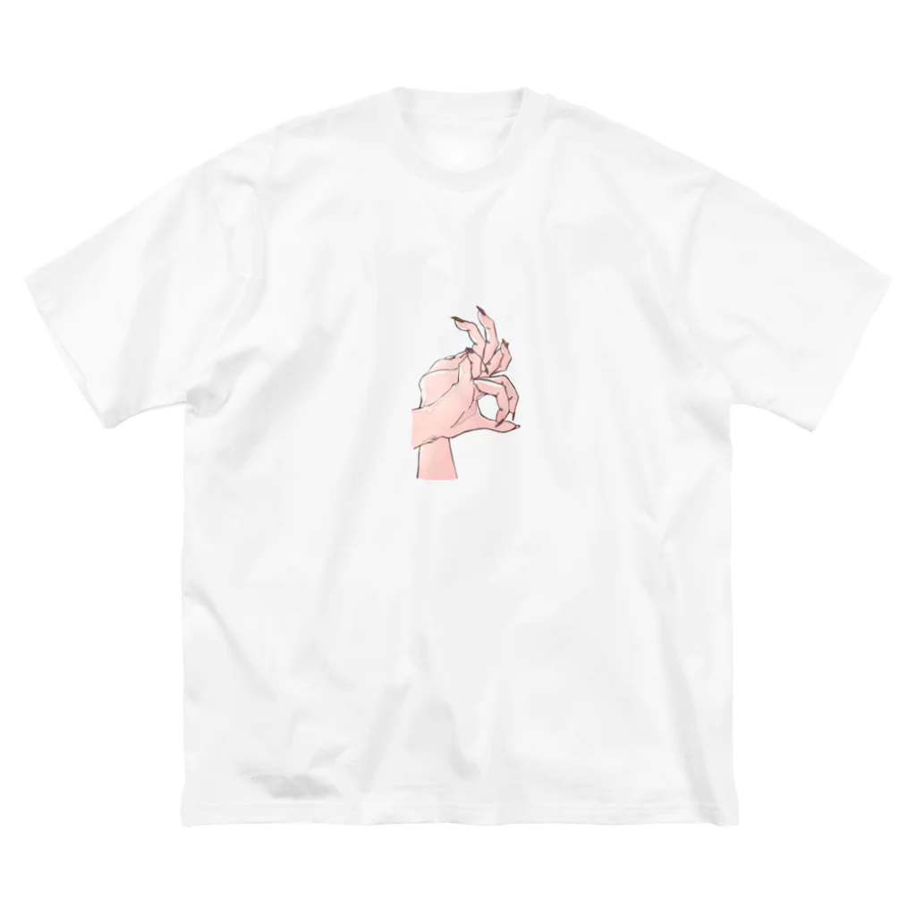 幼児退行のかげ絵　うさぎ ビッグシルエットTシャツ