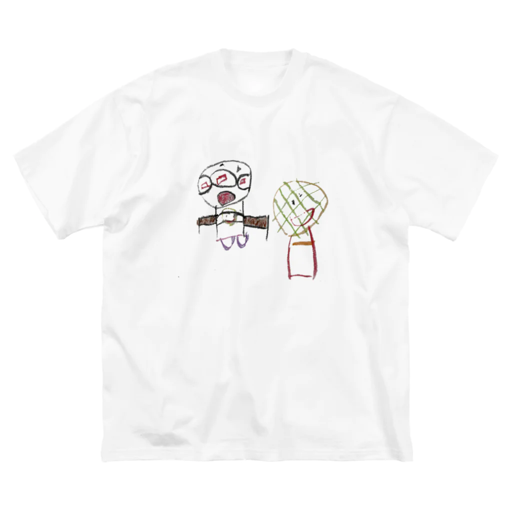 minnasutekiのみんなのヒーローとなかま ビッグシルエットTシャツ