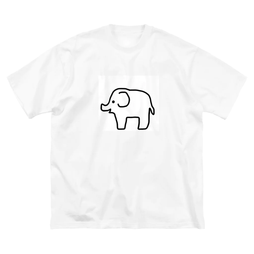 ちゃちゃやちゃやちゃやのぞうさん ビッグシルエットTシャツ