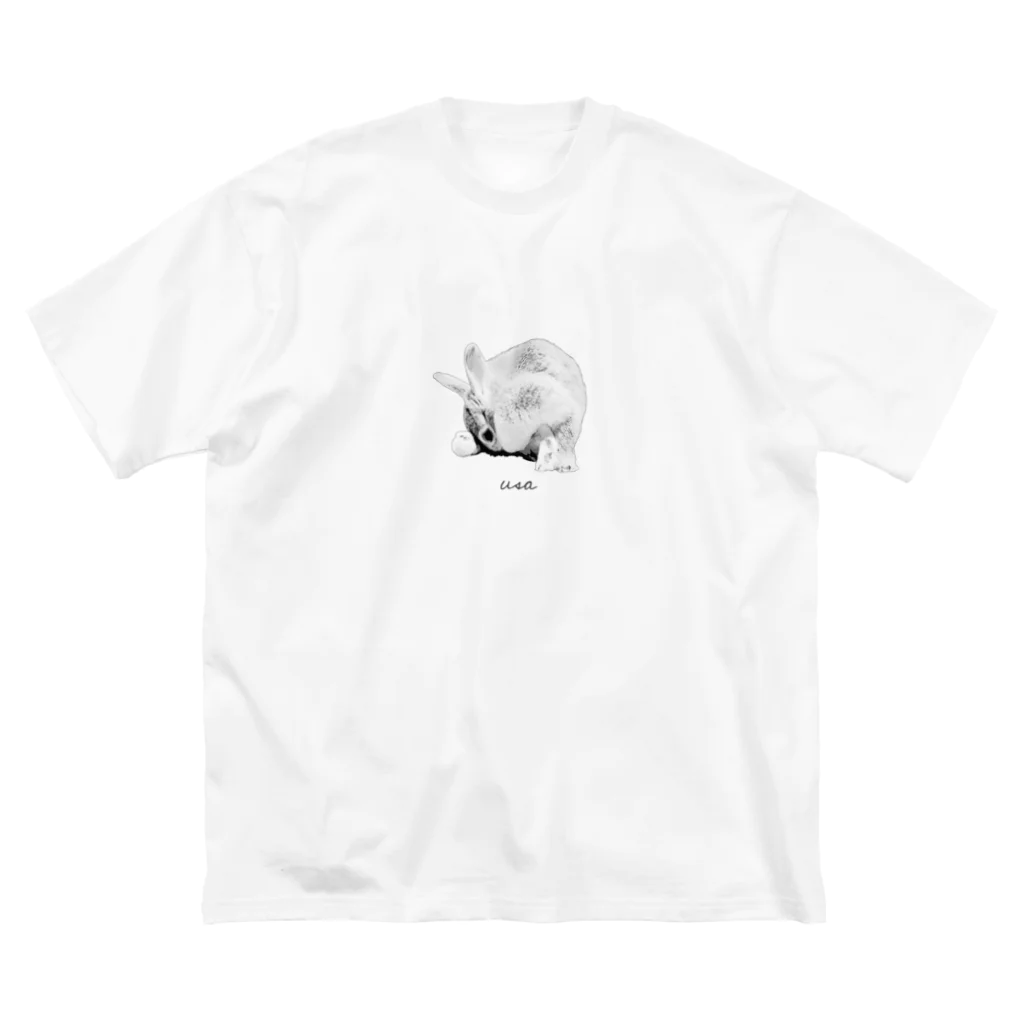 j8ie de vivre♪のうさぎ　 ビッグシルエットTシャツ