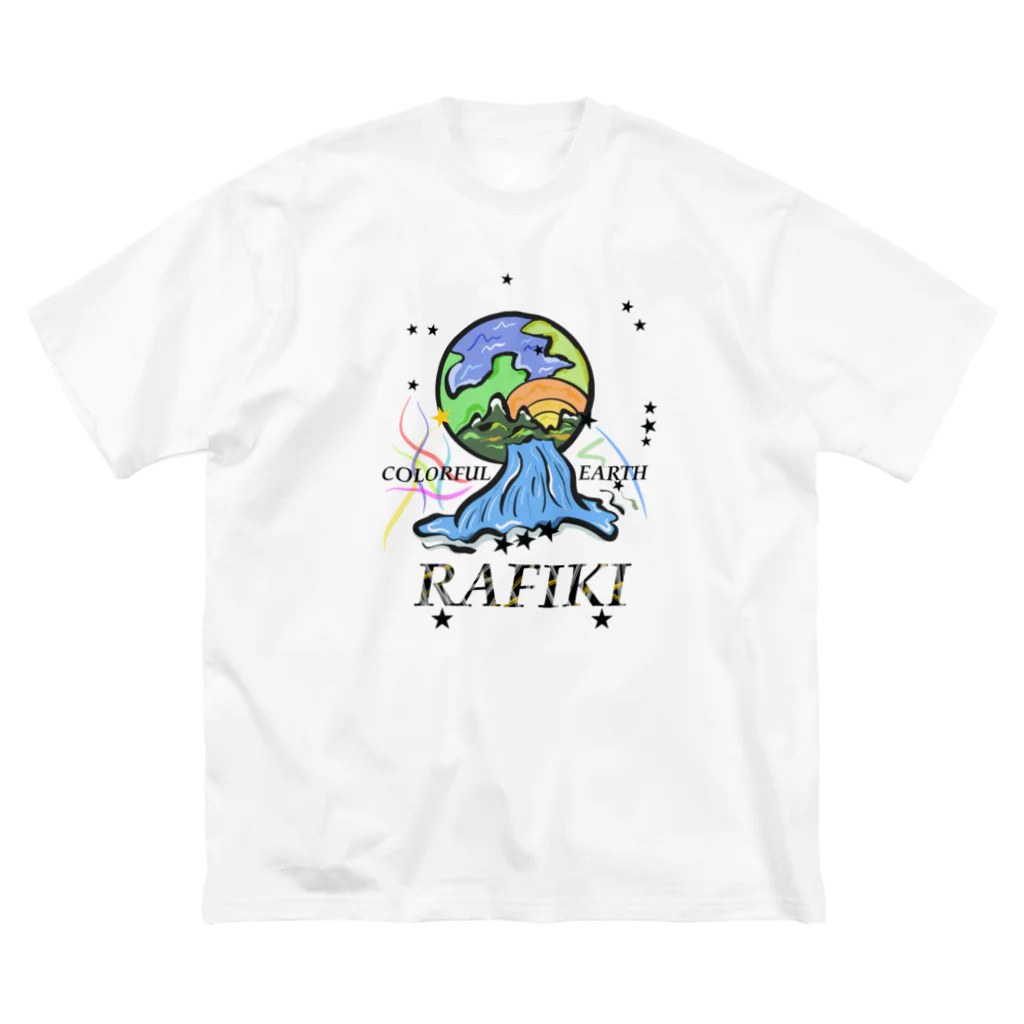 Colorful fam EarthのEarth/RAFIKI ビッグシルエットTシャツ