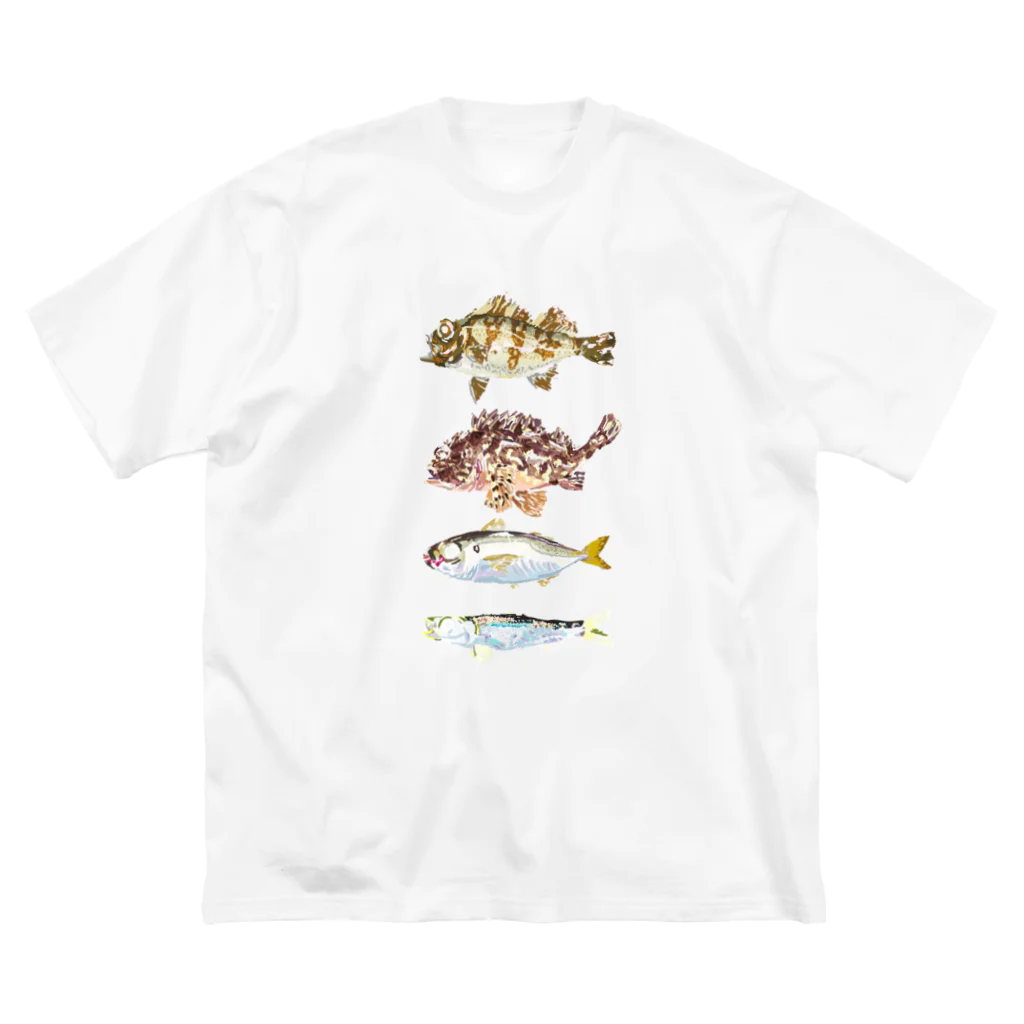 さちこの生物雑貨のギョギョギョ魚 ビッグシルエットTシャツ