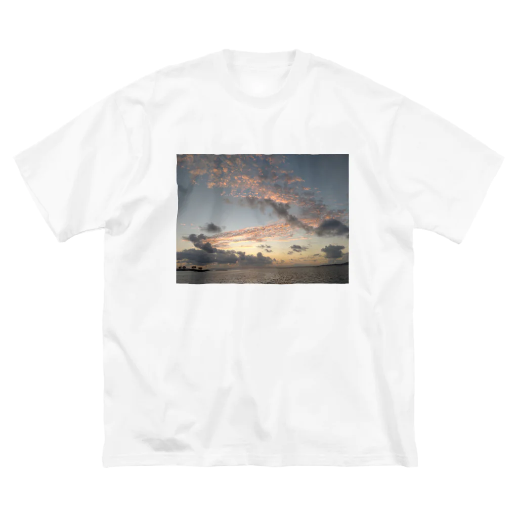 tyabu_lateの雲の道 ビッグシルエットTシャツ