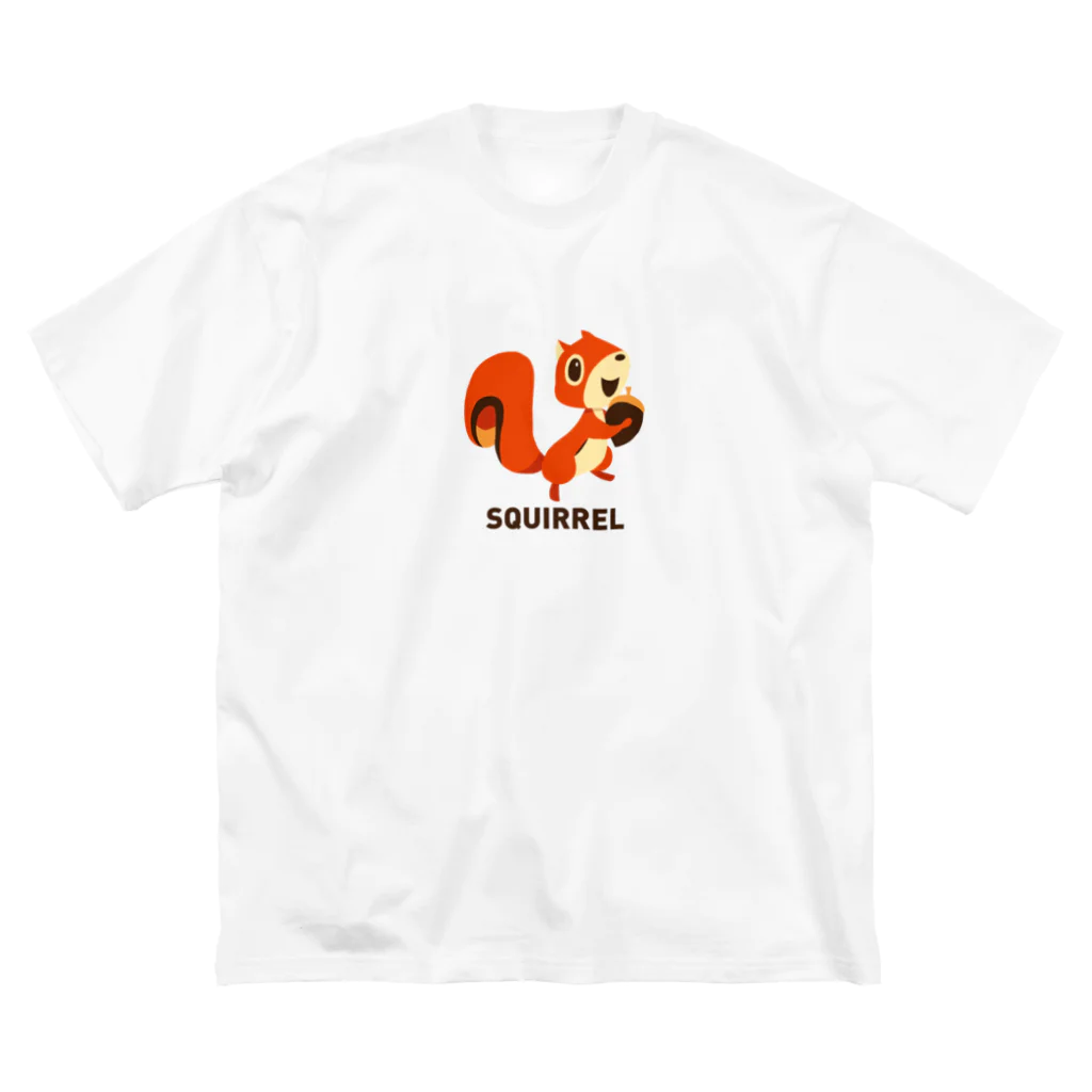 SUNDAYS GRAPHICSのどんぐリス (茶色ロゴ) ビッグシルエットTシャツ