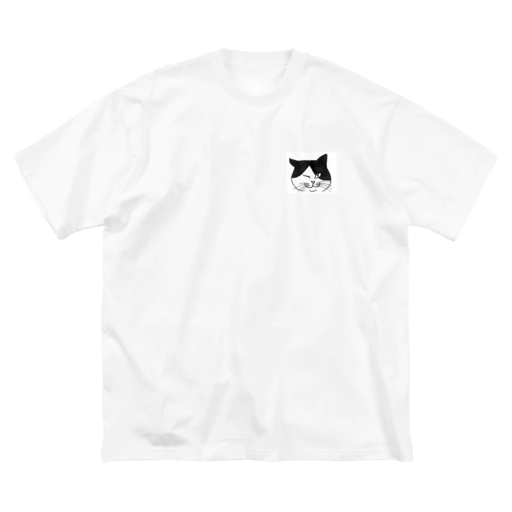 uchinanchuのウィンク猫 ビッグシルエットTシャツ