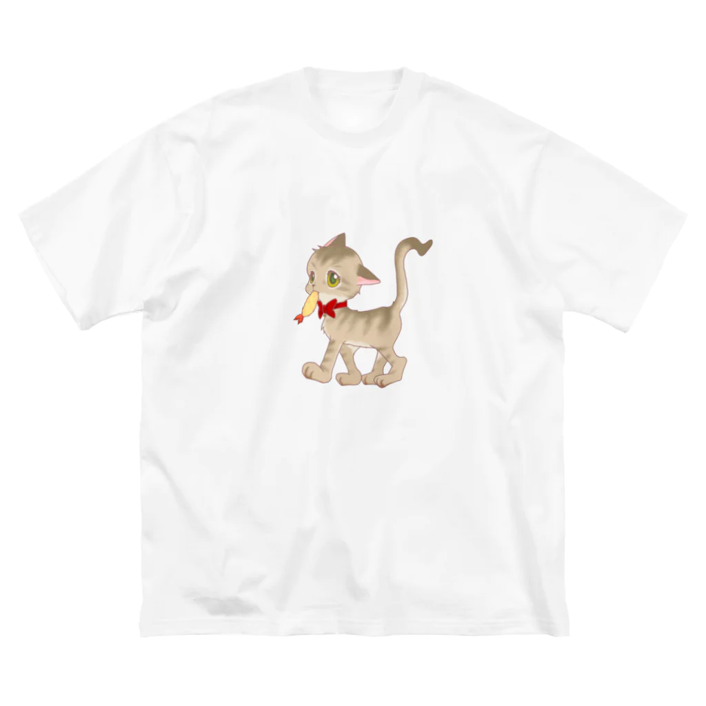 MariChikaのキジトラのライドウ(Toy) ビッグシルエットTシャツ