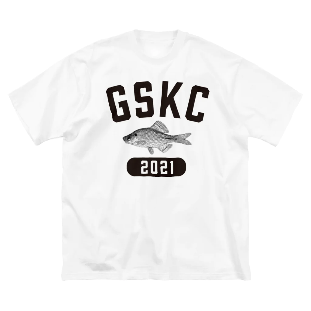 がさっ子クラブのGaSaKkoClub-カレッジロゴ風-ヤリタナゴ（ブラック） Big T-Shirt