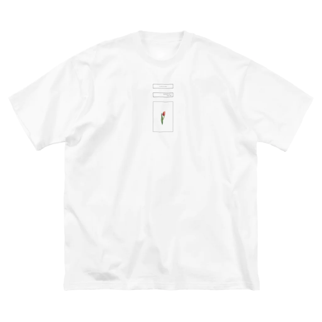 rilybiiのlogo flame × tulip flame ビッグシルエットTシャツ