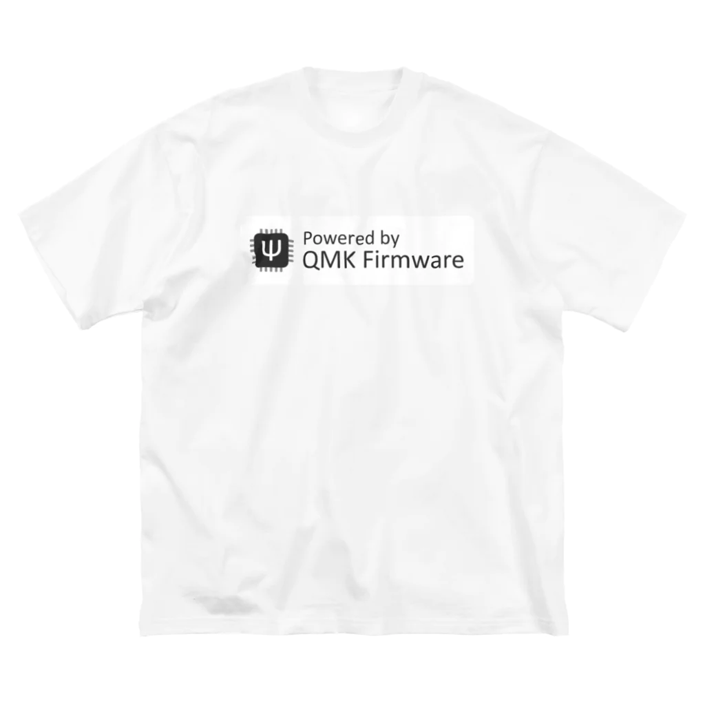 (Y◡Y) .｡oO (ｽｯｼ)のPowered by QMK Firmware (white) Big T-Shirt