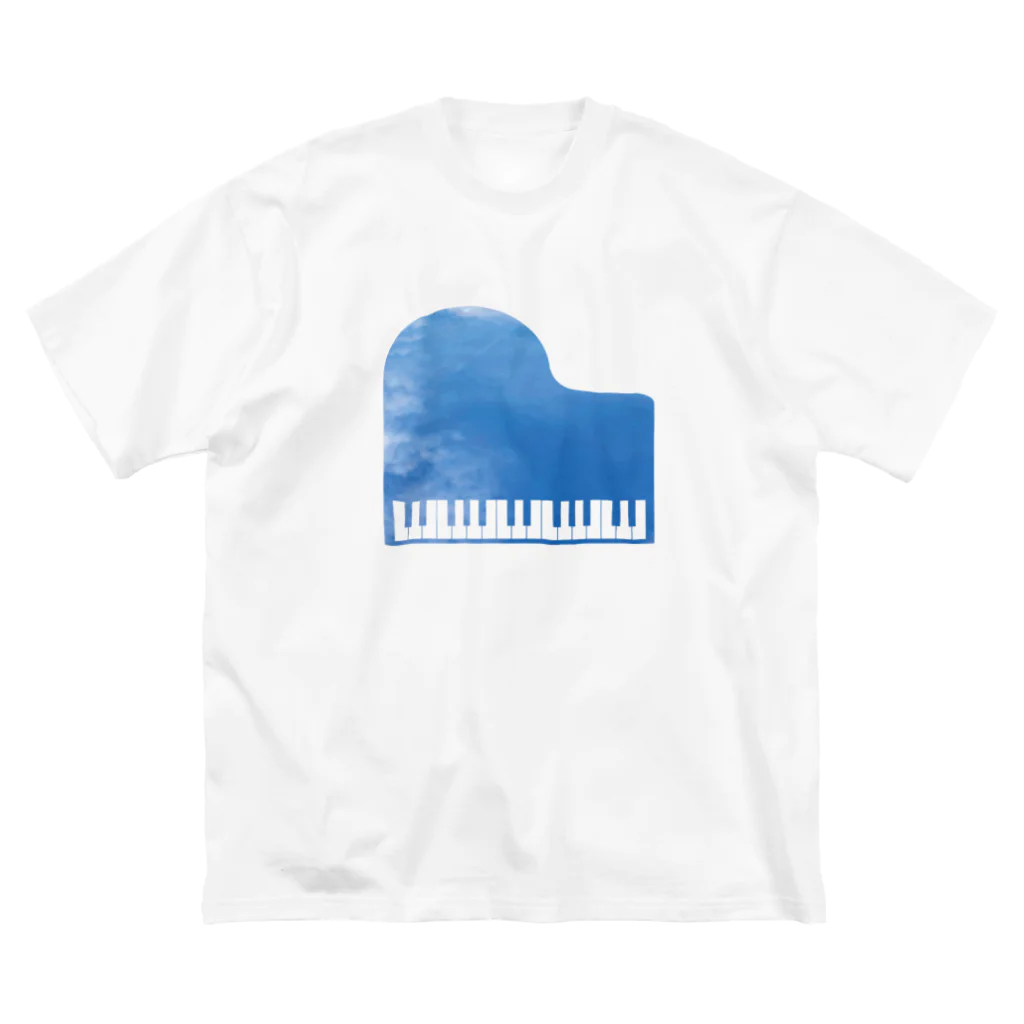 chicodeza by suzuriの青空ピアノ ビッグシルエットTシャツ