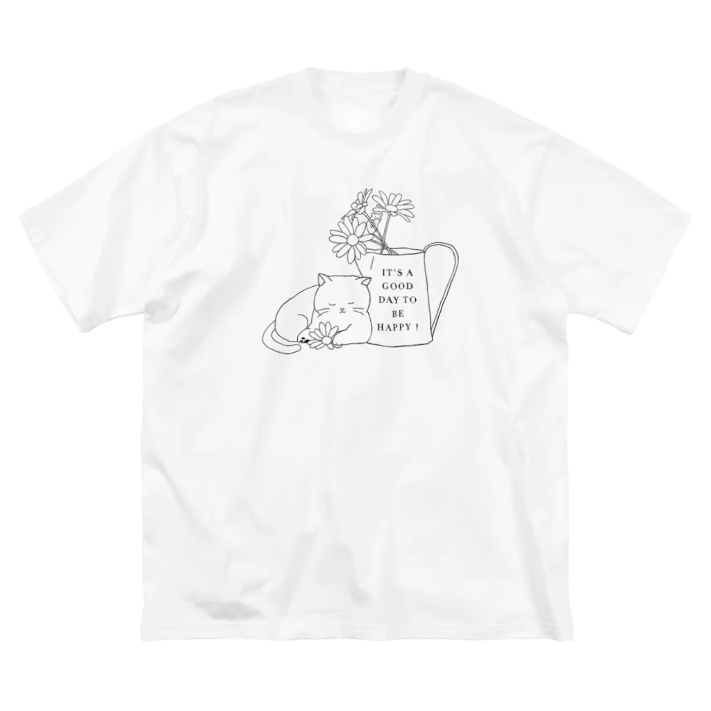 kiki25のマーガレットと猫とねずみと ビッグシルエットTシャツ