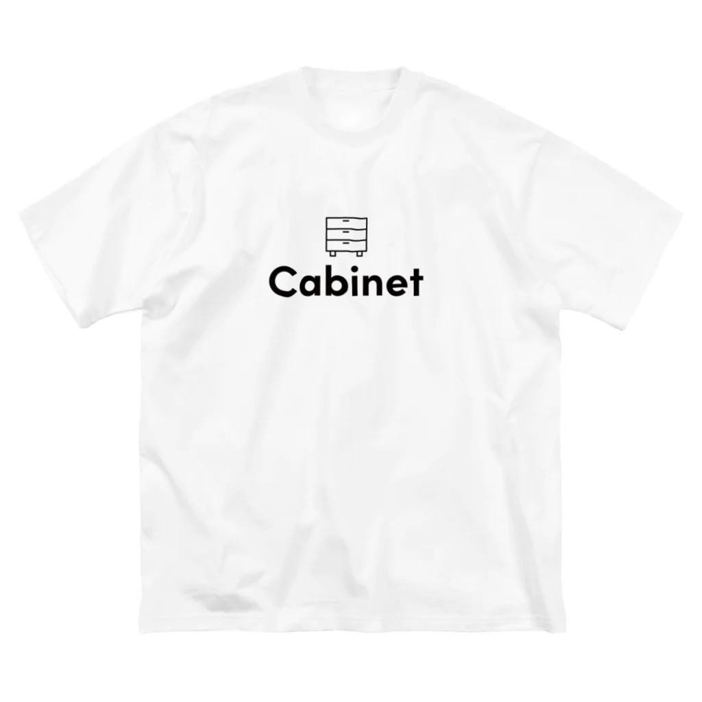 cabinetのCabinet　黒ロゴ ビッグシルエットTシャツ
