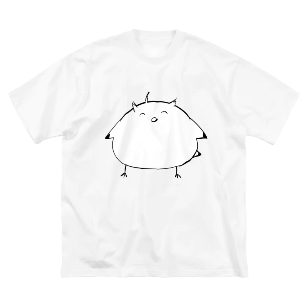 やんさん屋の寝グセ鳥桐 ビッグシルエットTシャツ