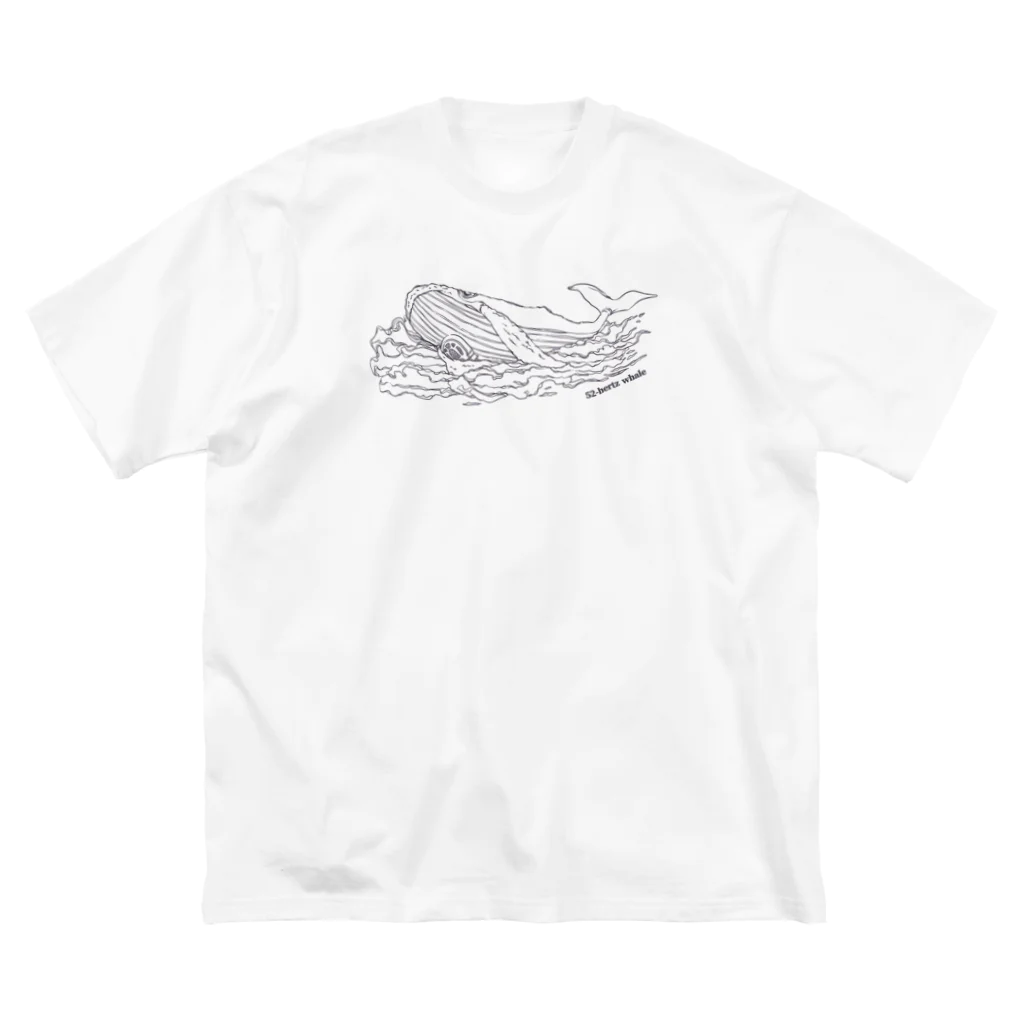 ariariartの世界でもっとも孤独なクジラとラジオ【チャリティー】 ビッグシルエットTシャツ