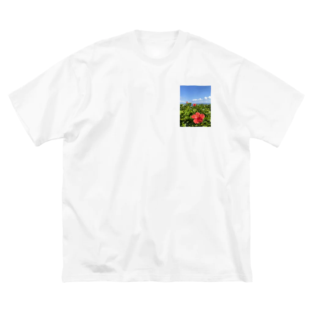 Ripples沖縄レジンアートの沖縄の海とハイビスカス Big T-Shirt