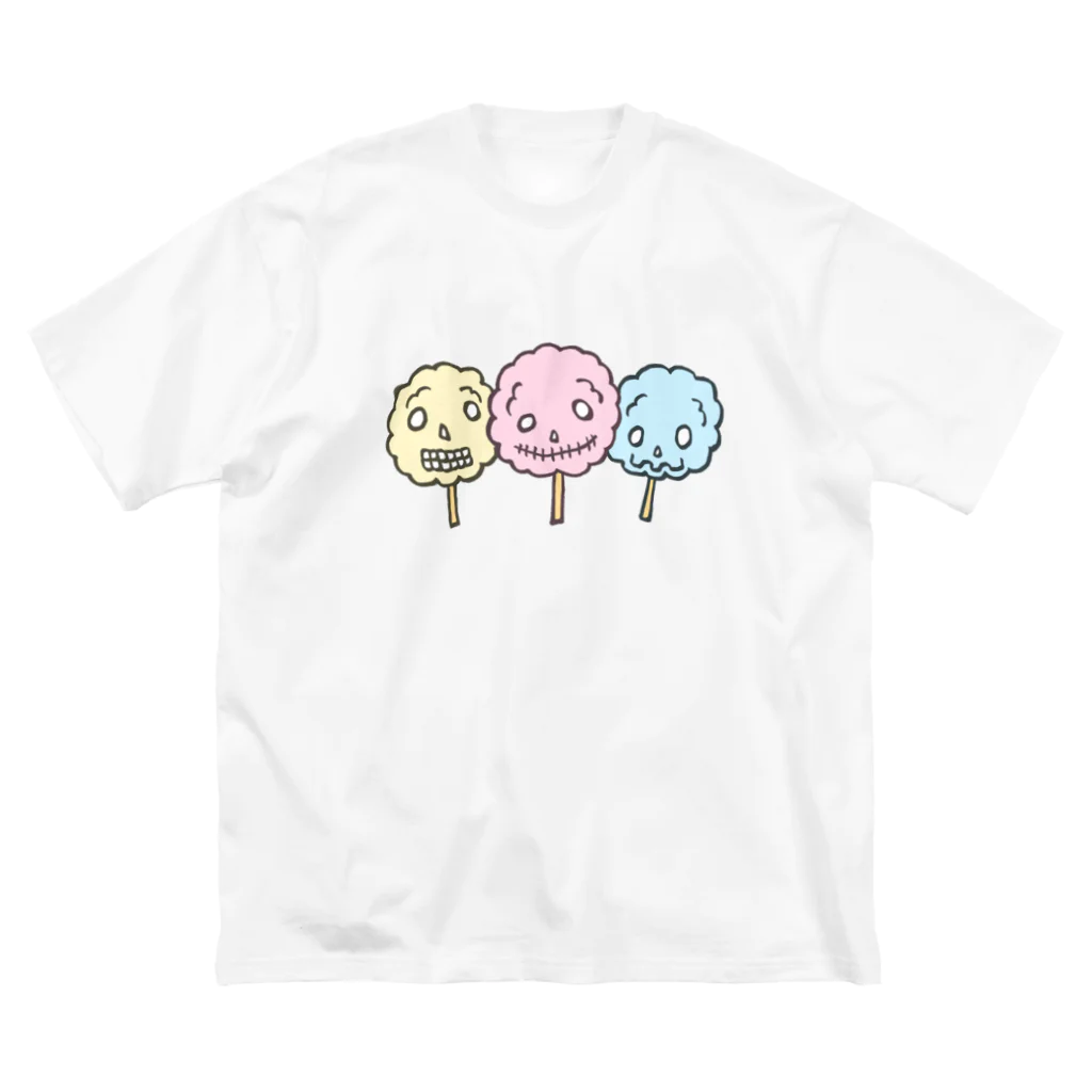 Siderunの館 B2のドクロ風味な綿菓子 ビッグシルエットTシャツ