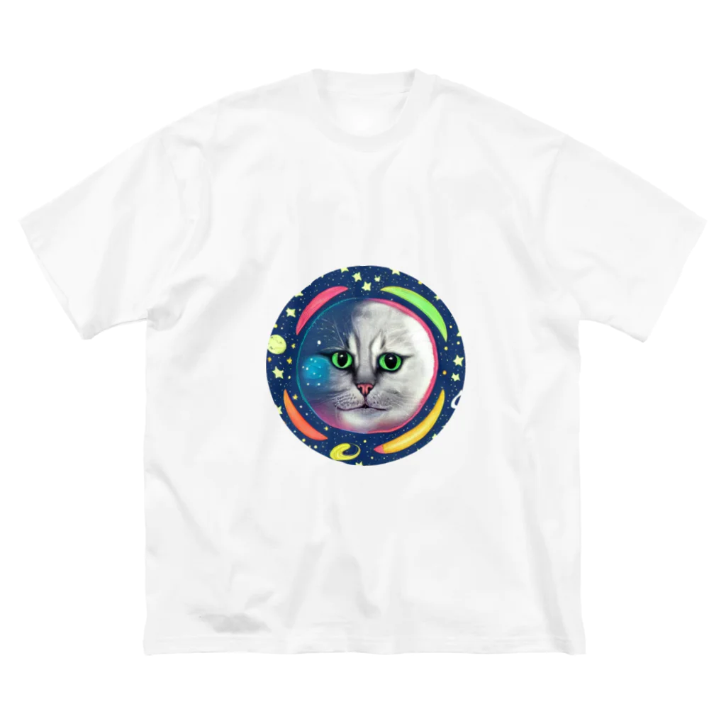 宇宙猫の宇宙猫 Big T-Shirt