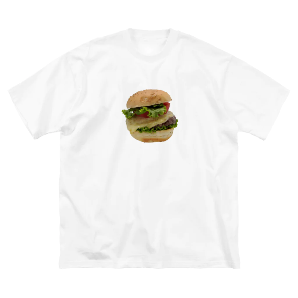 メシテロタイプ（飯テロTシャツブランド）のハンバーガー ビッグシルエットTシャツ