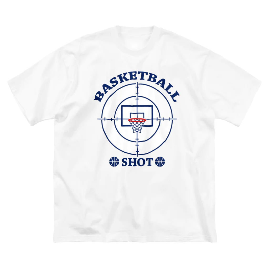 sports_tower スポーツタワーのバスケットボール・ターゲット・BASKETBALL・デザイン・グッズ・Tシャツ・イラスト・サークル・かっこいい・かわいい・男子・女子・有力・確実・有望・部活・チームT・バスケ ビッグシルエットTシャツ