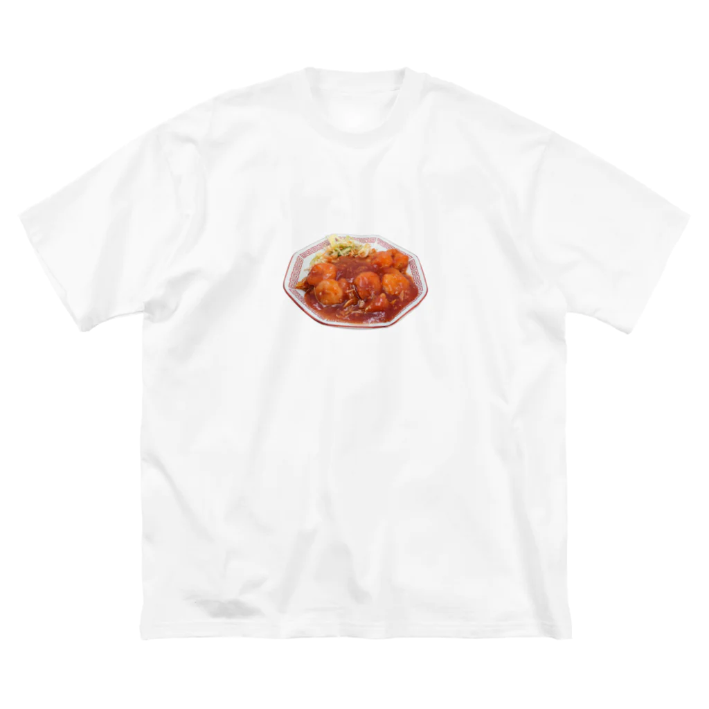 メシテロタイプ（飯テロTシャツブランド）のエビチリ（虾辣椒） Big T-Shirt
