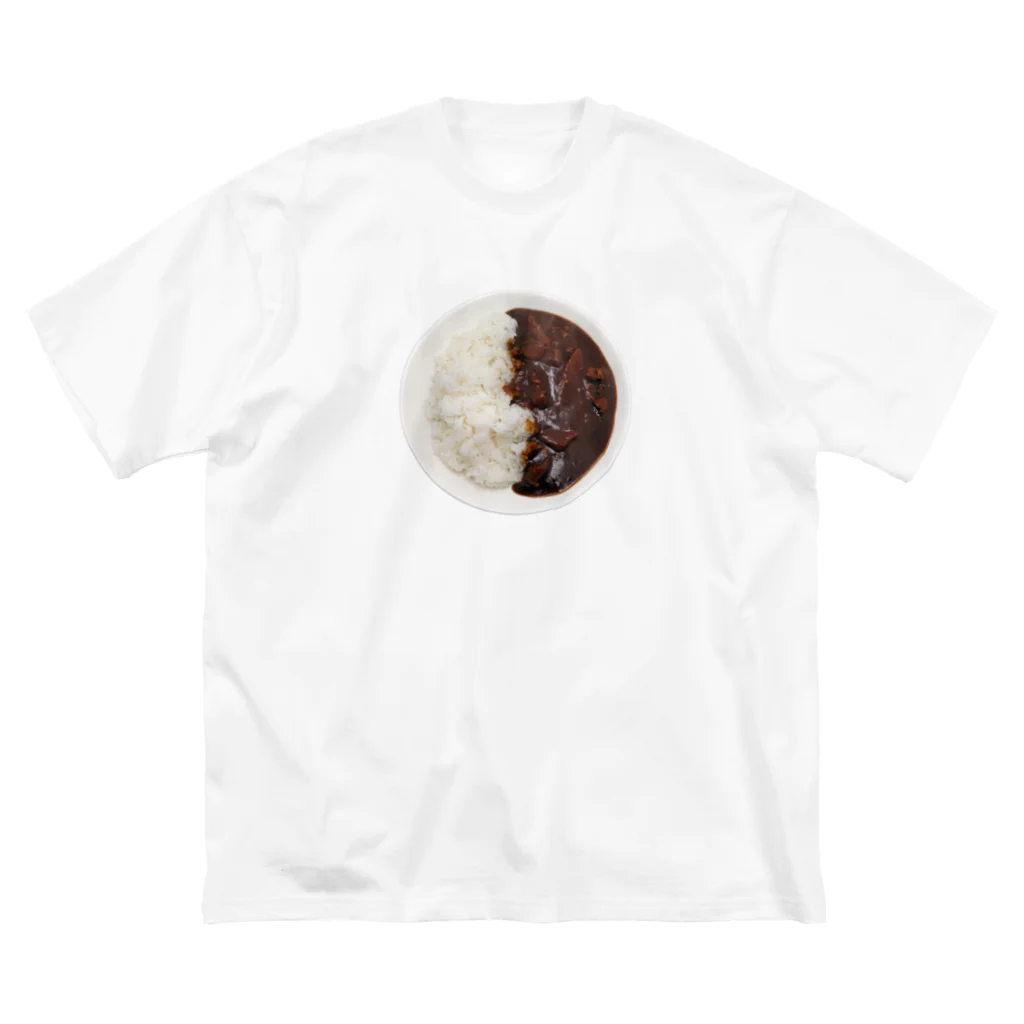 メシテロタイプ（飯テロTシャツブランド）のビーフカレー・欧風カレー Big T-Shirt