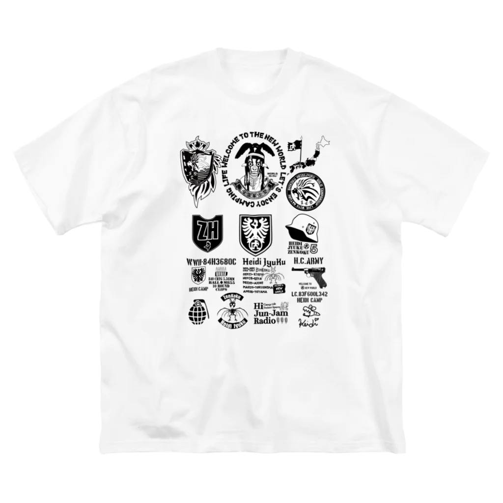 ハイジのキャンプのTATOO ビッグシルエットTシャツ